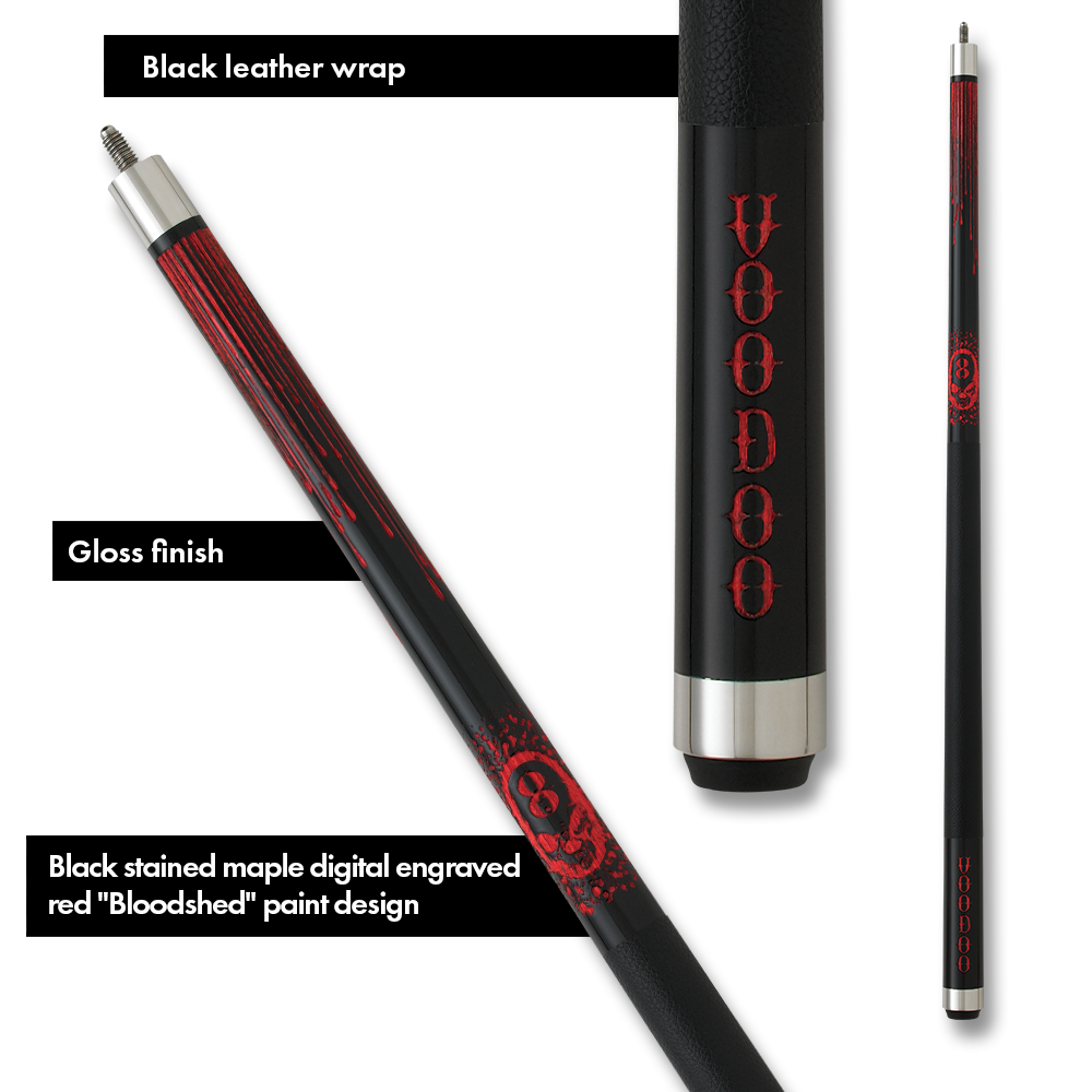 Voodoo VOD21 Playing Pool Cue Billiard Stick Billiards Cues