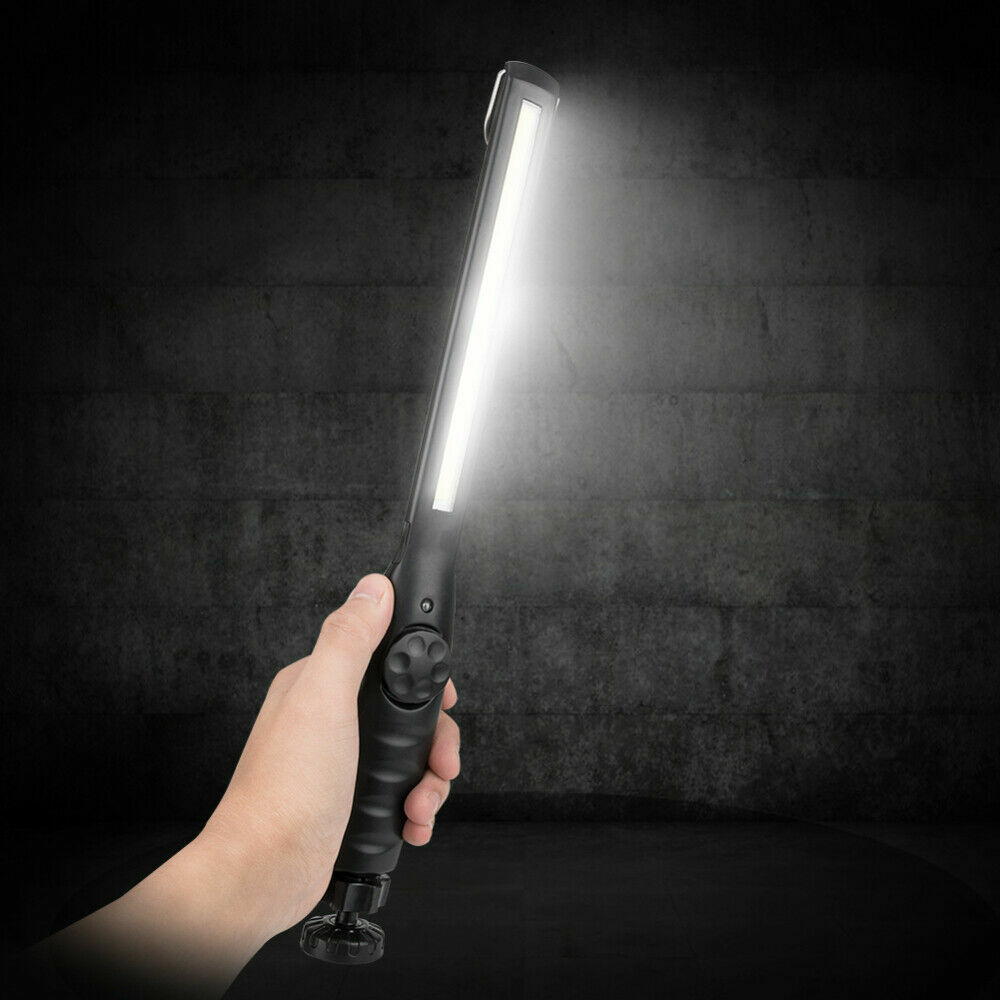 2x Rechargeable COB LED Slim Worklight Flashlight Magnetic Inspection Flashlight