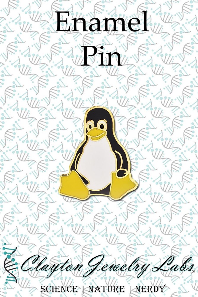 Tux the Linux Penguin Hard Enamel Lapel Pin