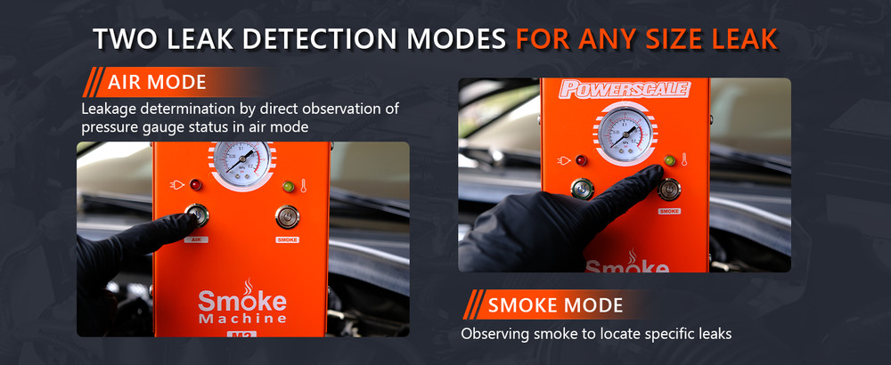 Automobile smoke diagnostic leak detector