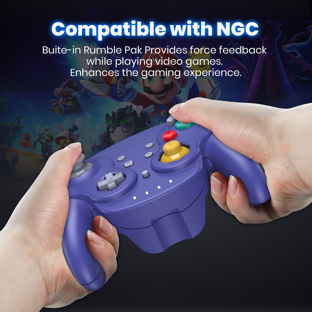 2.4G Wireless Gamecube Controller Rumble Gamepad for GameCube Wii NGC Console