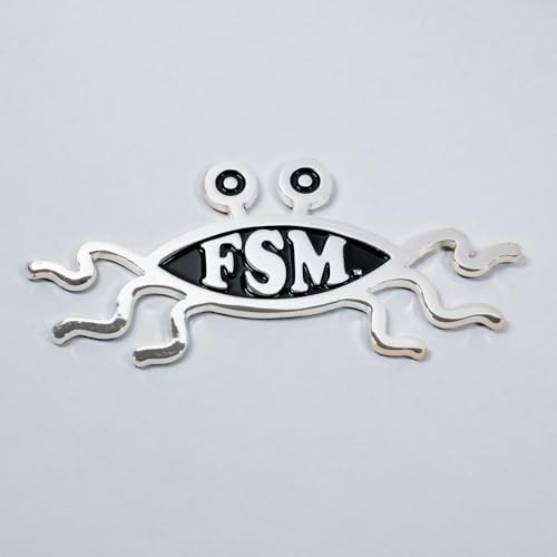 5.2" Solid Metal Flying Spaghetti Monster Car Emblem