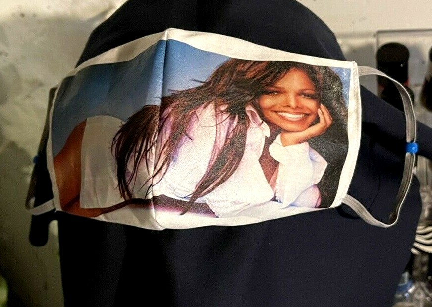 ***Janet Jackson***  REVERSIBLE Cotton Face mask (handmade)