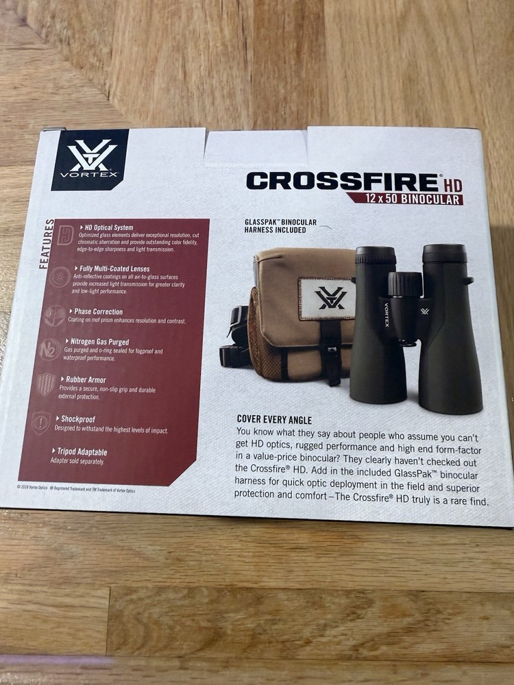 Vortex Crossfire HD Binoculars 12x50
