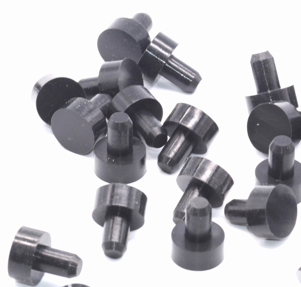 Push-In Rubber Panel Feet & Bumpers – Compression Stem, Choose Size for Racks