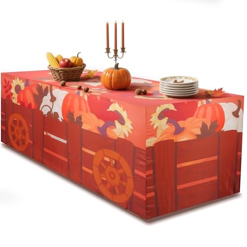 6FT Thanksgiving 72" x 30" (Rectangular) Orange-thanksgiving Pumpkin