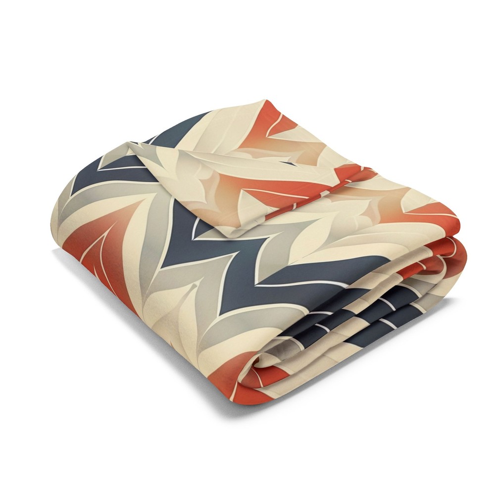 Chevron Pattern, Cozy Arctic Fleece Blanket, Couch Throw, Blanket Gift