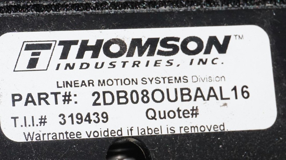 THOMSON LINEAR MOTION MOTORIZED 225mm PRECISION SUPER SLIDE 115mmï¾² STAGE BLOCK