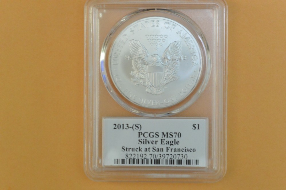 2013-(S) Silver Eagle - PCGS MS70 THOMAS CLEVELAND SIGNED ARROW LABEL