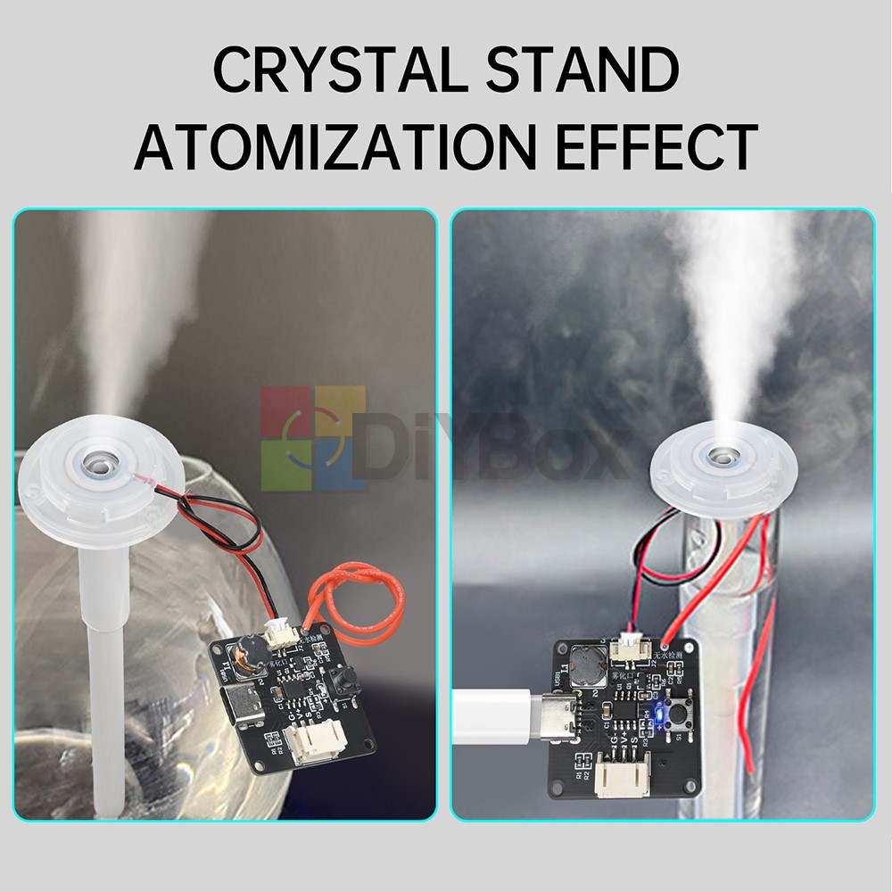 Mini Humidifier DIY Kits Mist Maker and Driver Circuit Board Atomizer Type-C USB