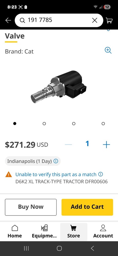Cat 191-7785 Valve Gp Solenoid