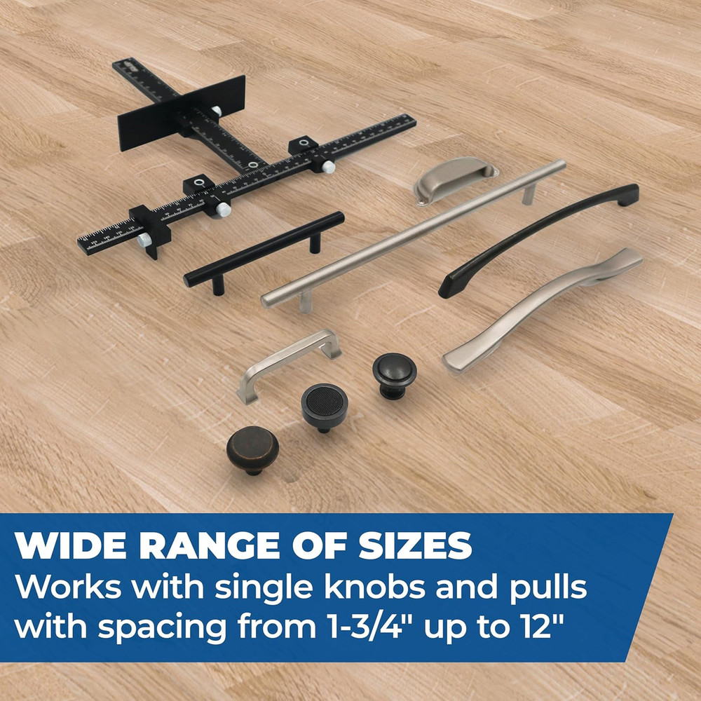 Cabinet Hardware Jig Pro for Accurate Installation - Precise Knob Pull - Adjusta
