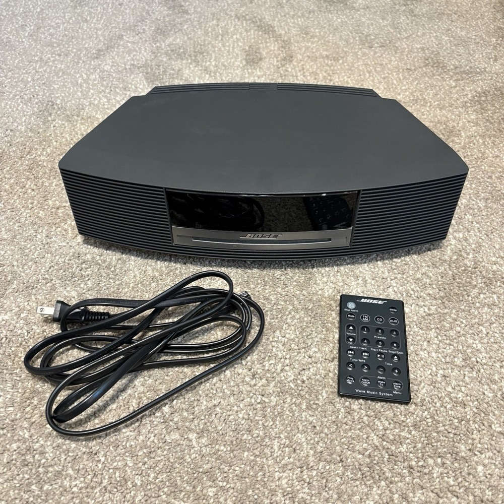 Bose Wave Music System III AM/FM CD Player Clock With Remote & Cable Tested
