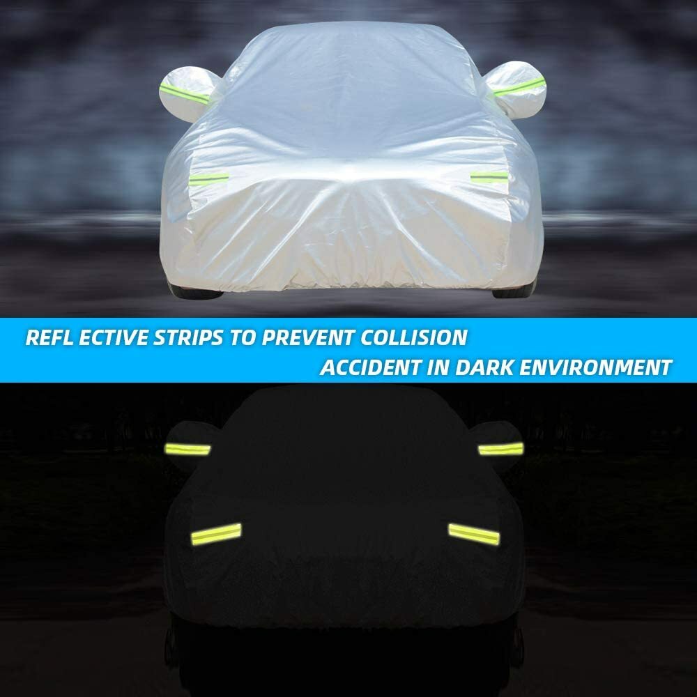 For E46 E90 E91 E92 E93 Car Cover Waterproof 6Layers Rain Protection Dust Proof