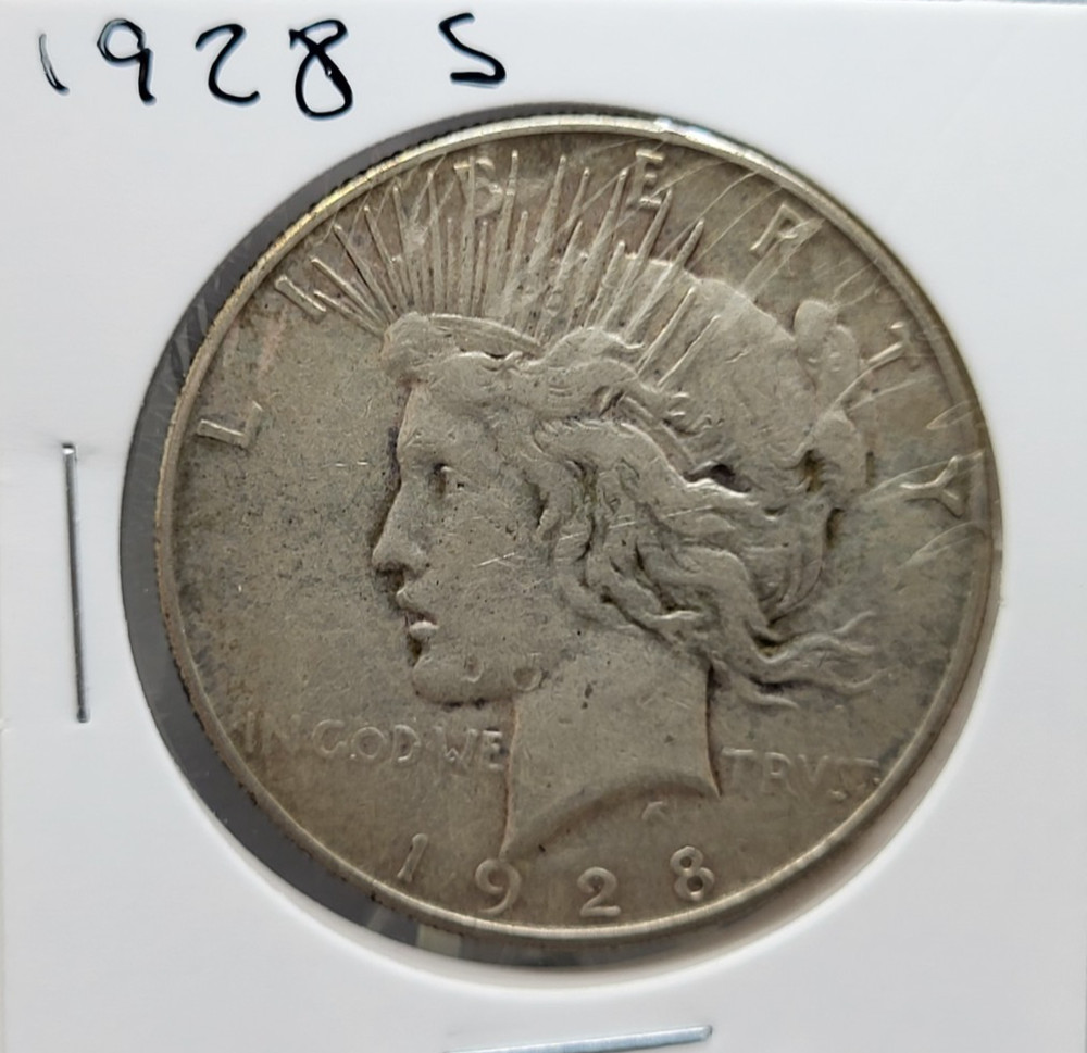 1928 S U.S. Peace 90% Silver Dollar