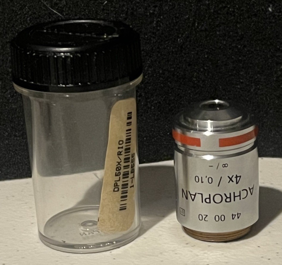 Zeiss Achroplan 4x/0.10 Microscope Objective 440020