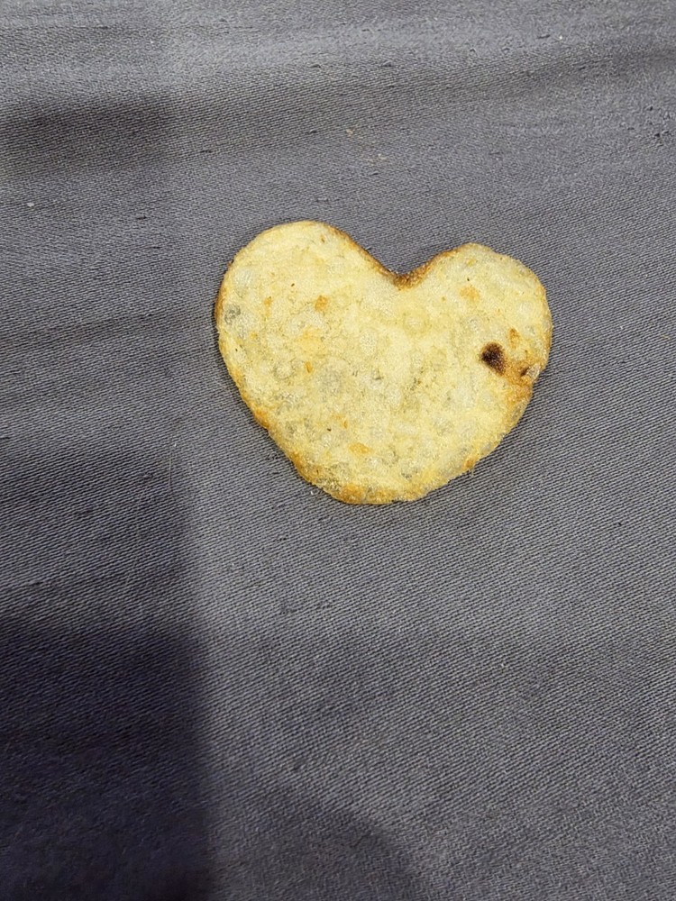 Potato Chip Shaped As A Heart