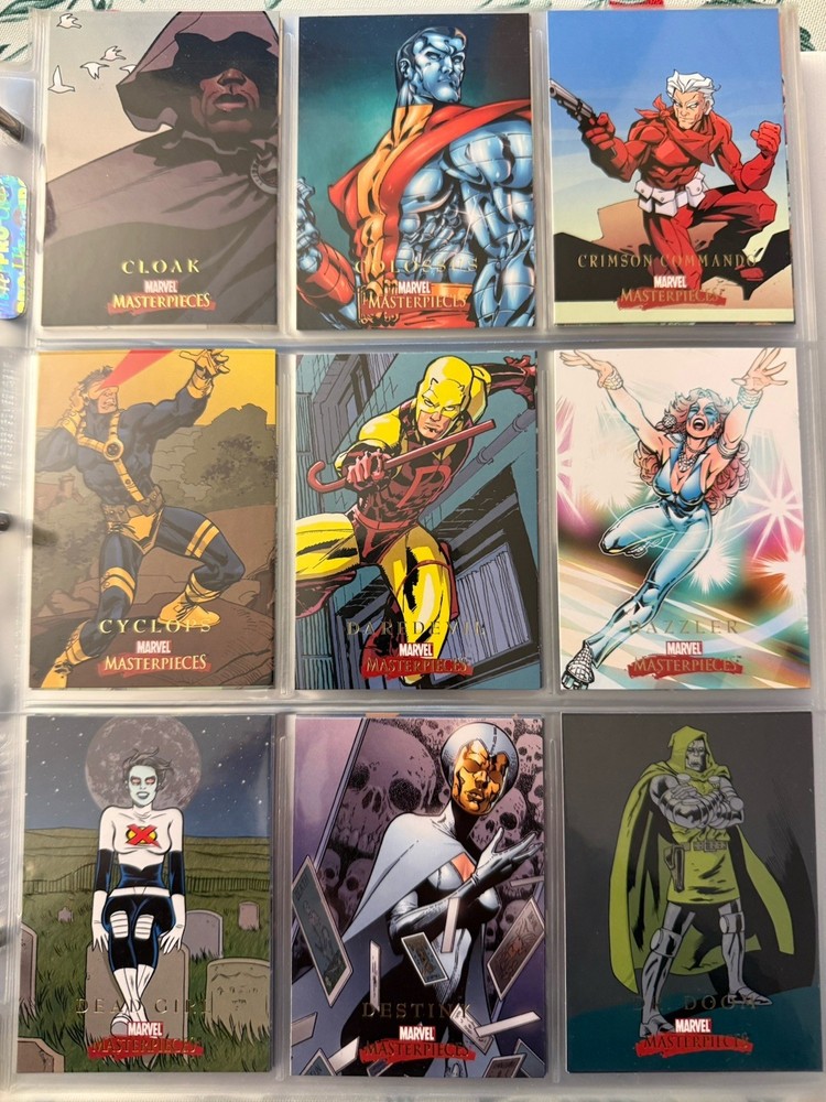2008 MARVEL MASTERPIECES series 2 Complete Base Set 1-90 Skybox.