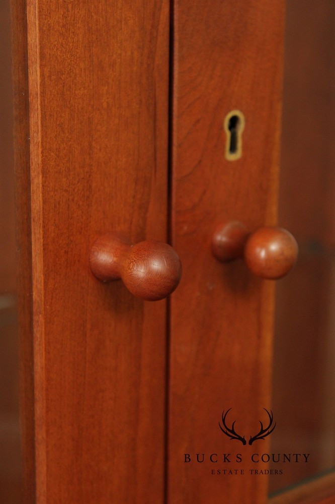 Stickley Mission Collection Cherry Lighted Display Cabinet