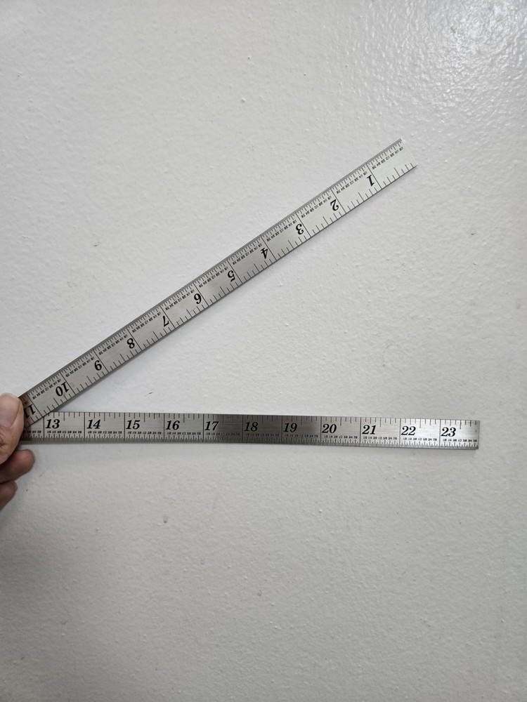 Foldable Steel Ruler 24 Inch Measuring Tool
