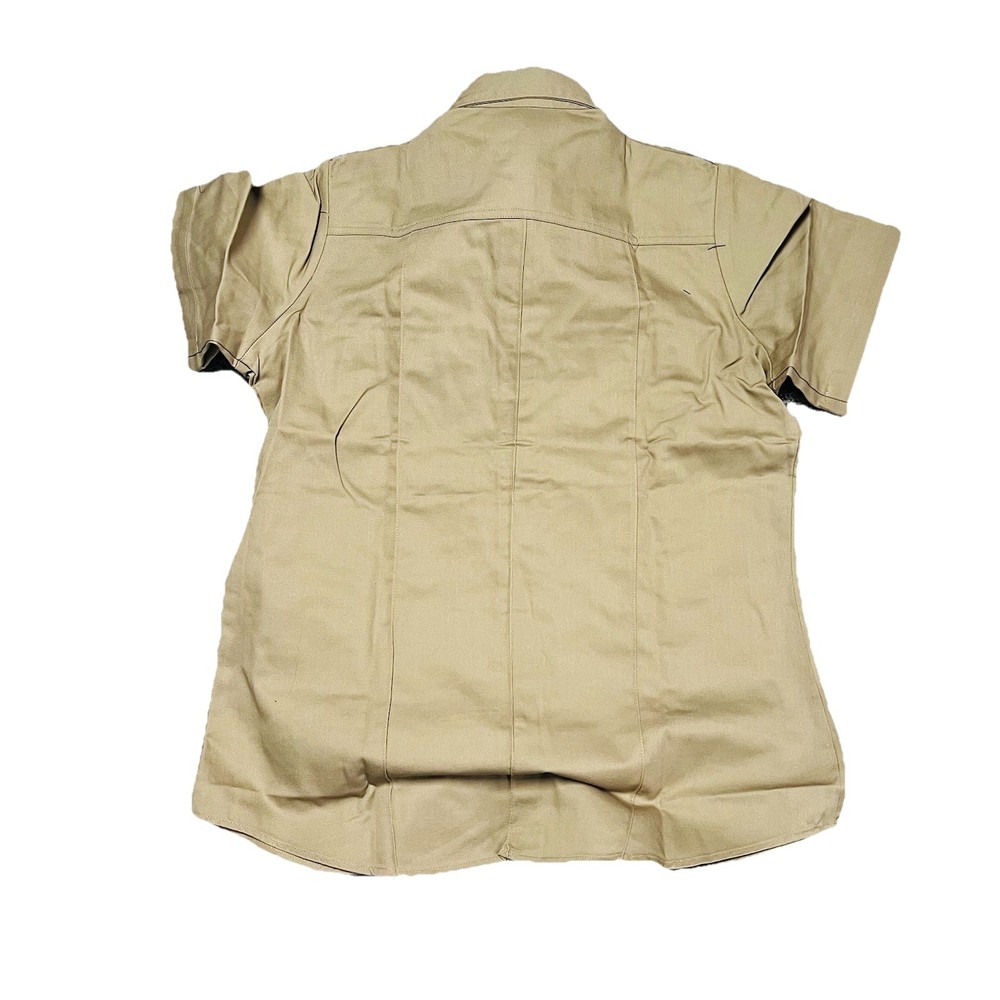 NWT Condor Class B Tactical Tan Button Down Polyester Uniform Shirt Womens Large