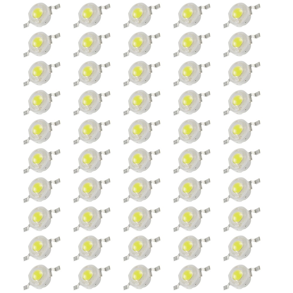 50Pcs LED Light Bulb Lamp Spotlight Source Chip Bead 1W COB High Power b