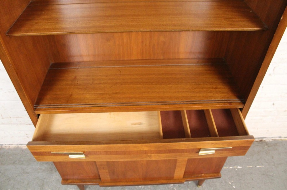 Mid-Century Vintage American Walnut Bookcase