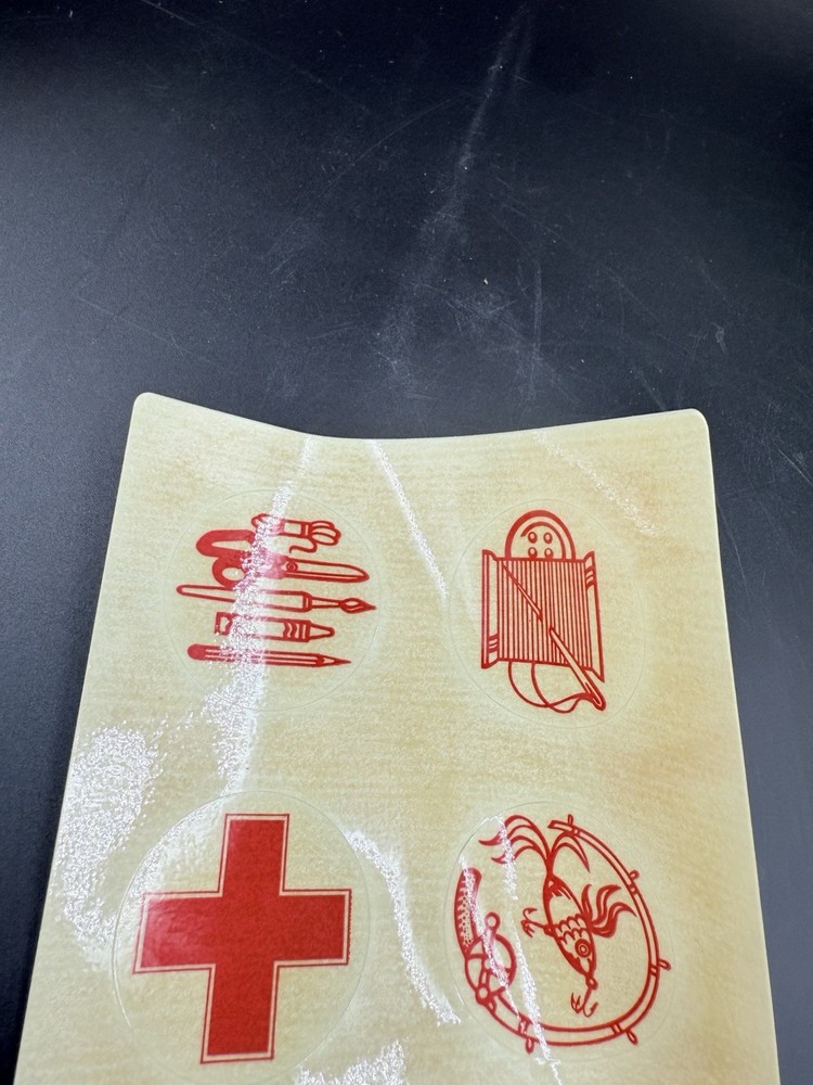 Vintage NEW OLD STOCK Tupperware First Aid Container with Decals