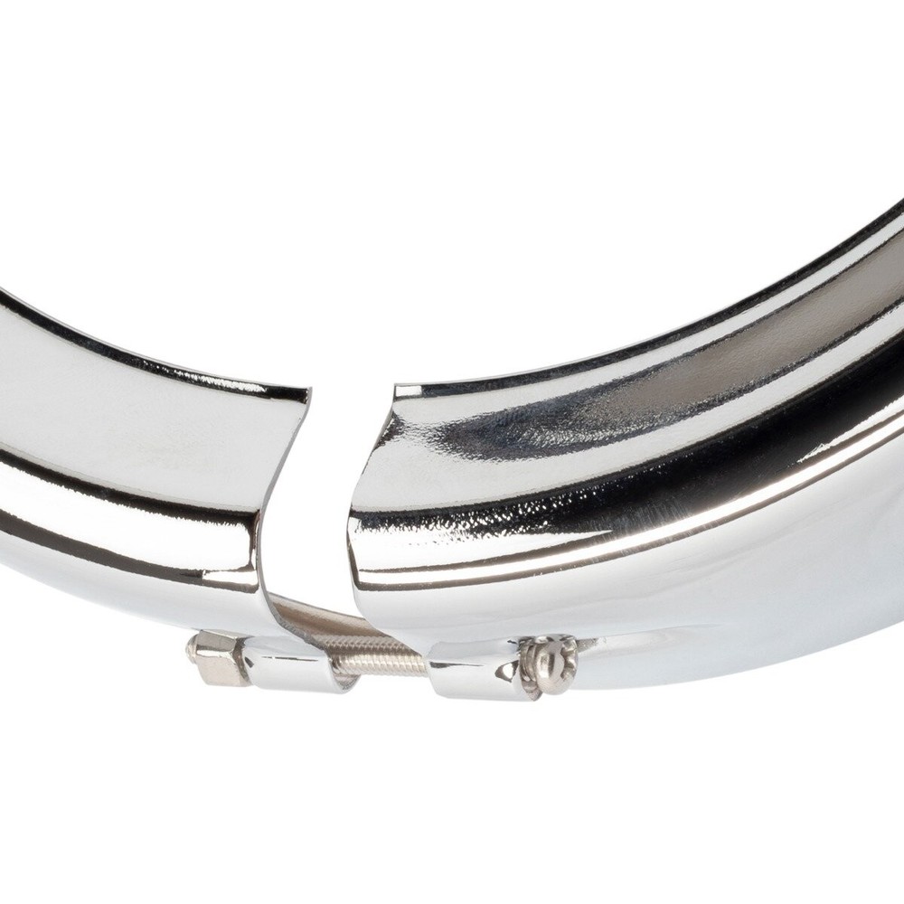 HogWorkz Chrome 7 in. Headlight Visor Trim Ring - HW131398
