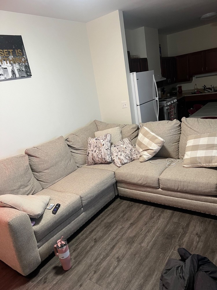 Modern 5-Piece Modular Sectional Living Room Sofa – Beige