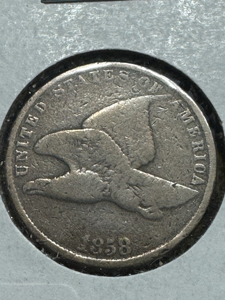 1858 Flying Eagle Cent, Nice Type Coin, Free shipping