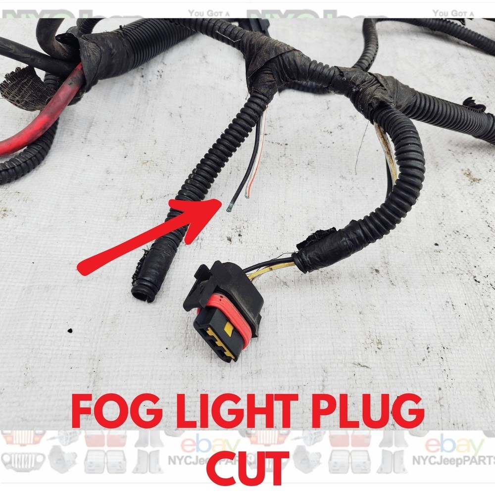 2005 Jeep TJ Wrangler ENGINE HARNESS Wiring Automatic with ABS 4.0 (Read Ad)