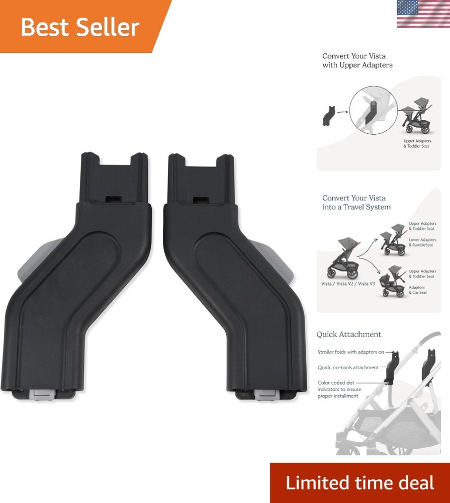 Quick Attach Upper Adapter for Vista Strollers - Comfortable Seat Configurations