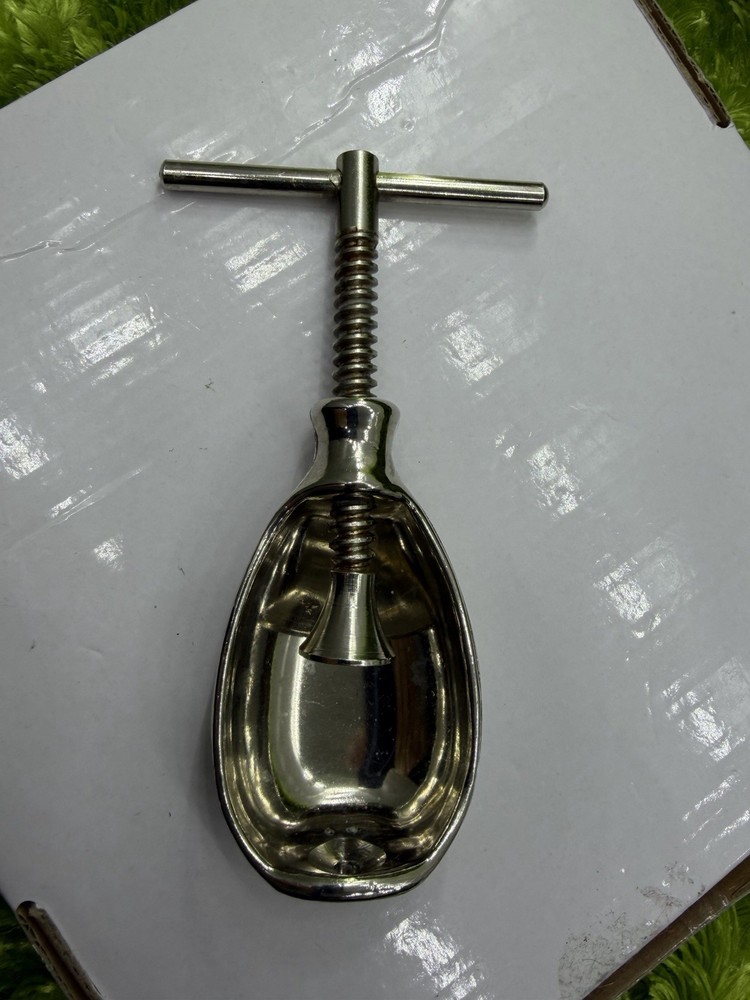 Vintage T Bar Metal Screw Type Nut Cracker Nutcracker