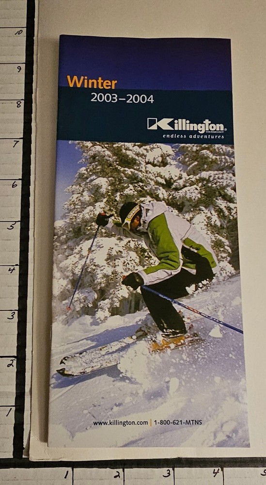 2003/04 KILLINGTON SKI AREA BROCHURE.  MINT.  See Description