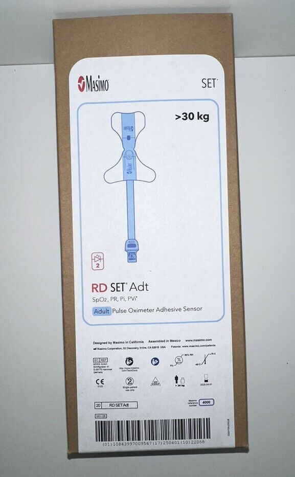 Masimo RD ADT 4000 Oximeter Adhesive Sensor- Box of 20
