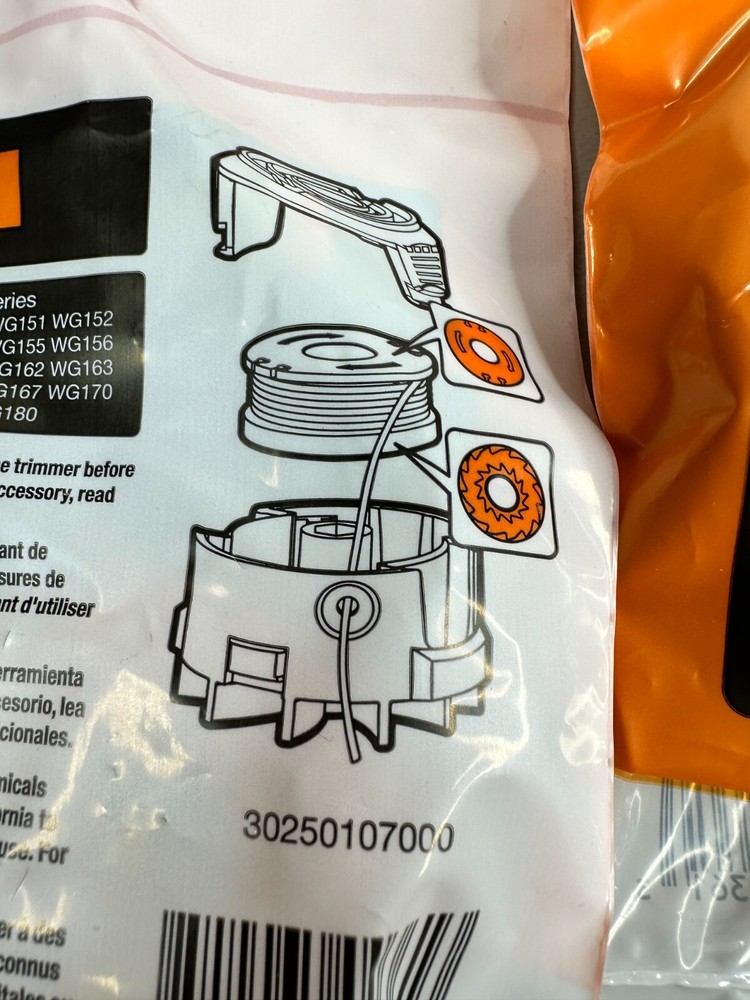 Worx Trimmer Replacement String Spools 10 Pack Case #WA0004.15 20 Spools