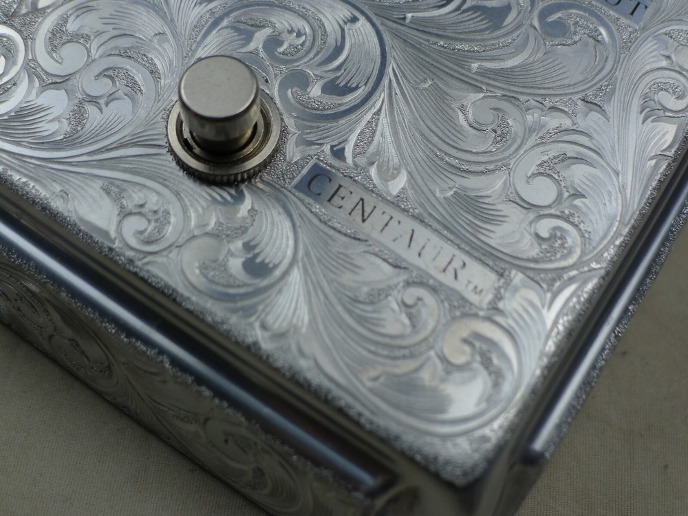 Aluminum Hand Carved Overdrive Effects Pedal Project Box Case W Knobs Unfinish