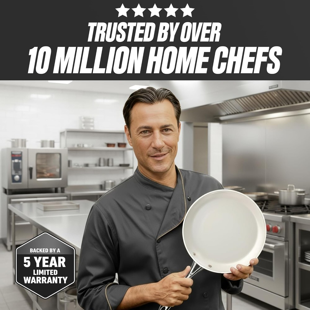 Gotham Steel 12 Pc Ceramic Cookware Set Nonstick