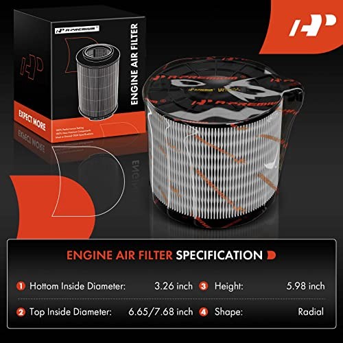 Engine Air Filter Compatible with Audi Models- A4, A4 allroad, A4 Quattro,