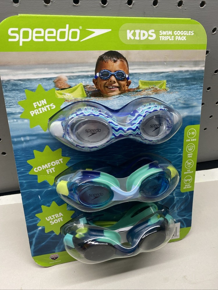 3 Pack Speedo Kids Goggles