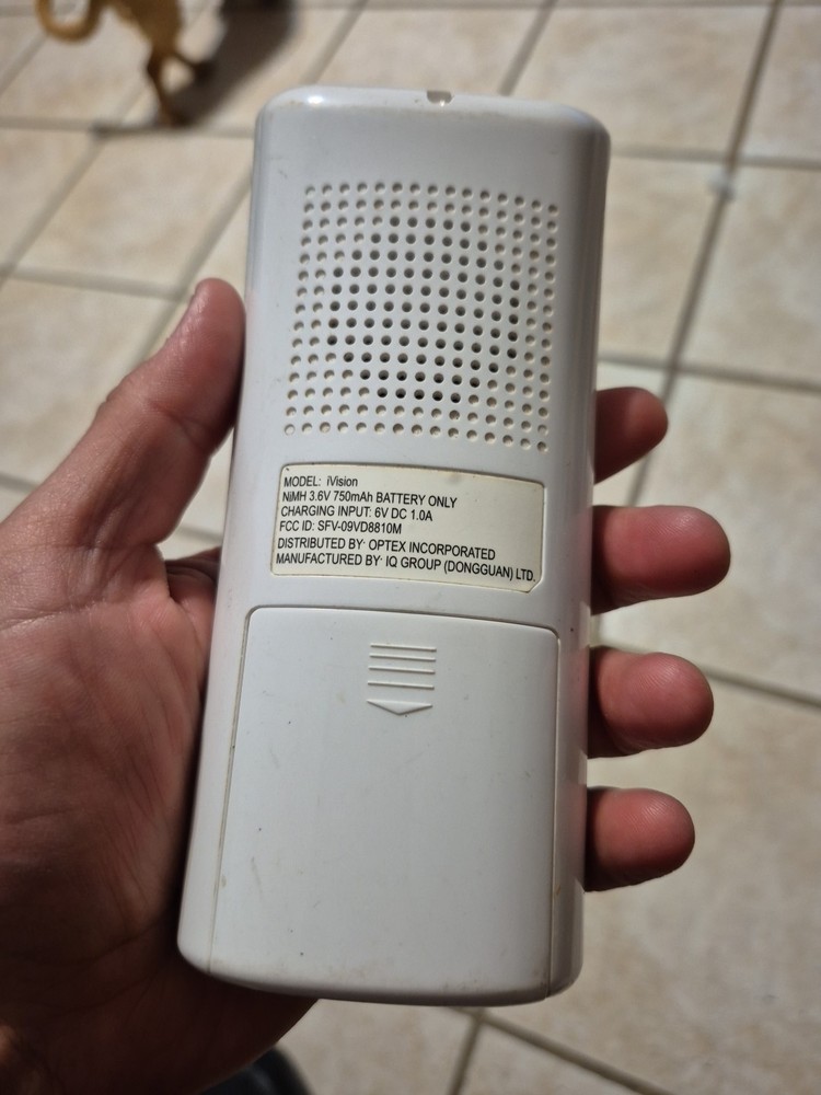 Optex iVision Wireless Video Intercom Handheld Communicator Untested