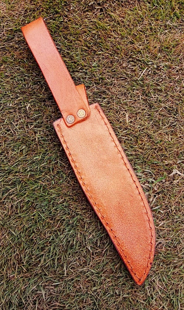 Custom Handmade Fixed blade Engraved Leather Sheath / Holster / Bowie Knife