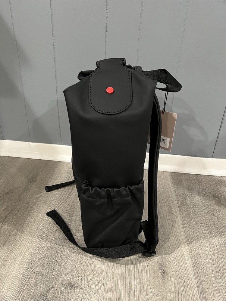 HUNTER Top Clip Backpack Smooth Black with Red Zipper
