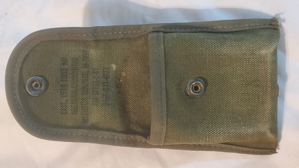 Authentic 1966 US Army Compass With Original Green Canvas Pouch