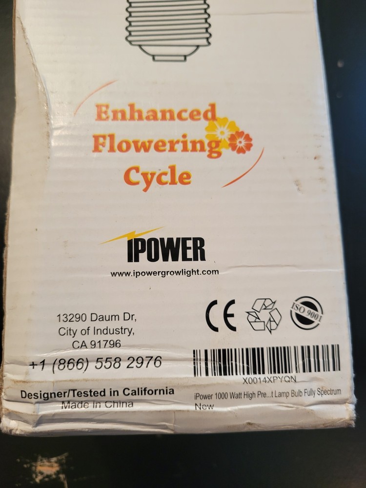 IPower 1000W MH Optimized Vegetative Growth Bulbs Super Hps New