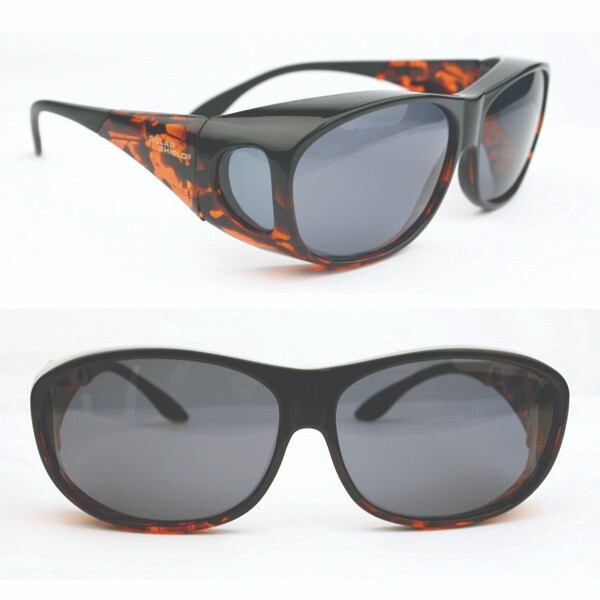 FitOvers Eschenbach Solar Shield Sunglasses GRAY Filter, Size: SMALL TAE-25150