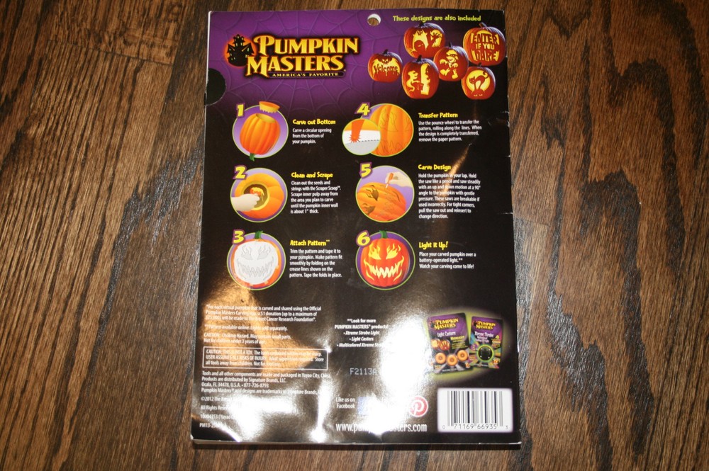 Pumpkin Masters Pumpkin Carving Kit for Pumpkins 17 Pieces 12 Patterns 5 Tools