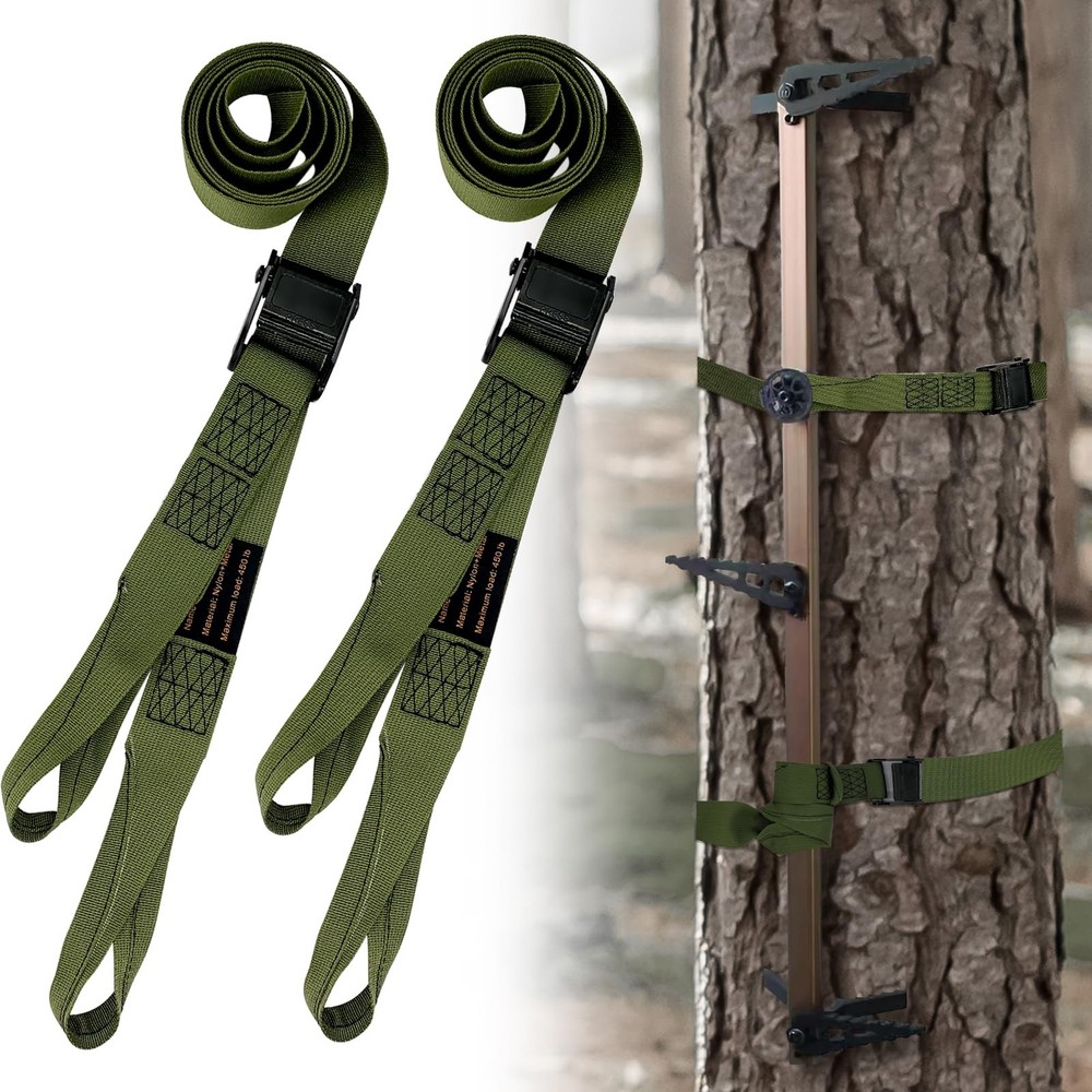 Hunting Climbing Stick Straps Heavy Duty Tree Stand Climbing Stick Straps Cli...