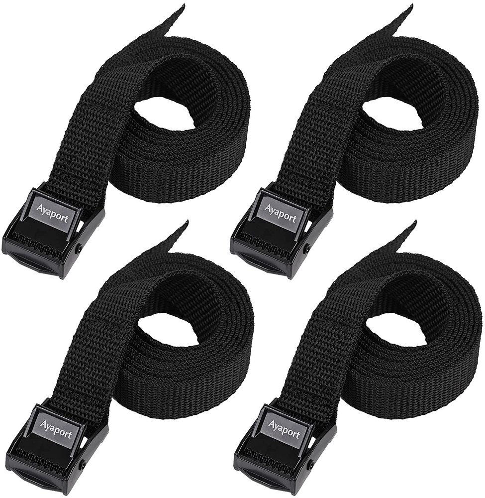 4 Pack Cam Buckle Tie Down Straps, Adjustable 48" Lashing Straps 0.75 Wide
